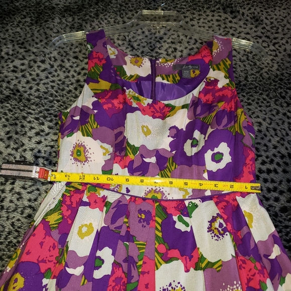 Floral Midi Dress with Tulle detail - Picture 2 of 6